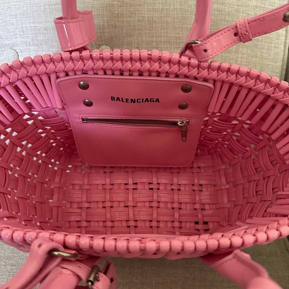 Balenciaga Pink Woven Women's Bag XS - Picture 3 of 9